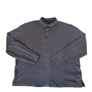 Brooks Brothers Long Sleeve Polo Shirt Men’s XXL Gray Supima Cotton Original Fit
